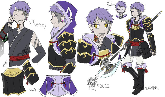 [OC] Souci Reference Sheet